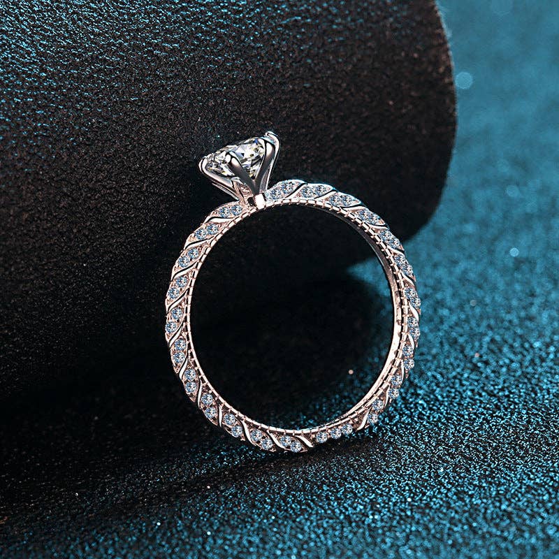 Six-Prong Moissanite Statement Ring