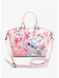 Loungefly Disney Stitch Cherry Blossoms Satchel Bag