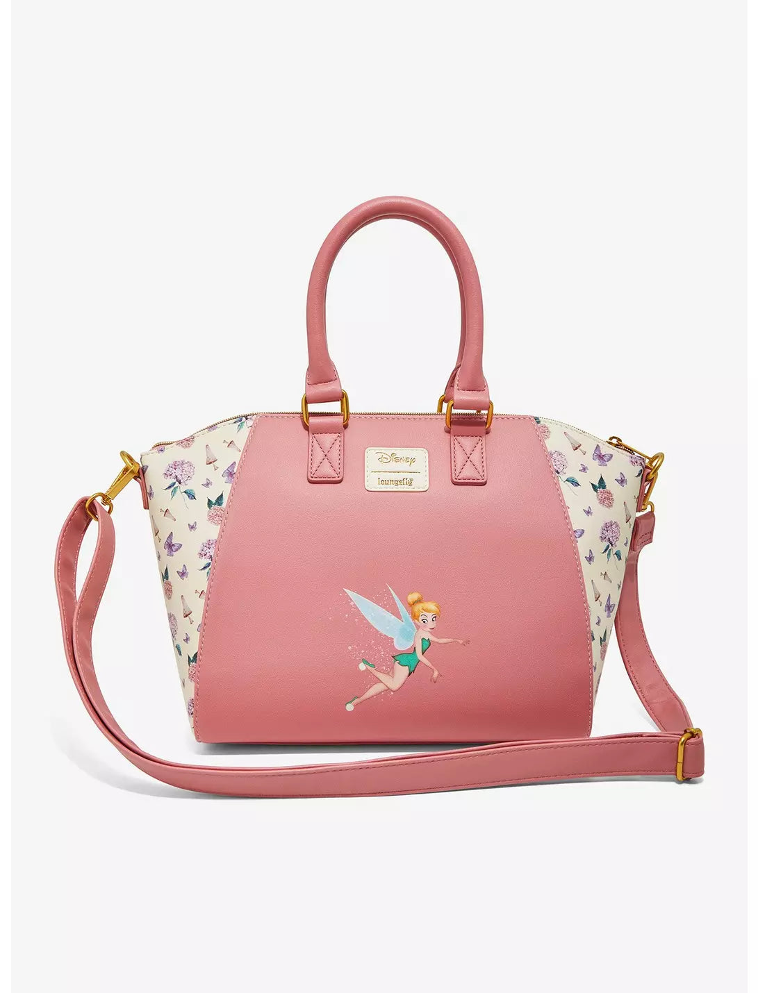 Loungefly Disney Tinker Bell Flower Nap Satchel Bag