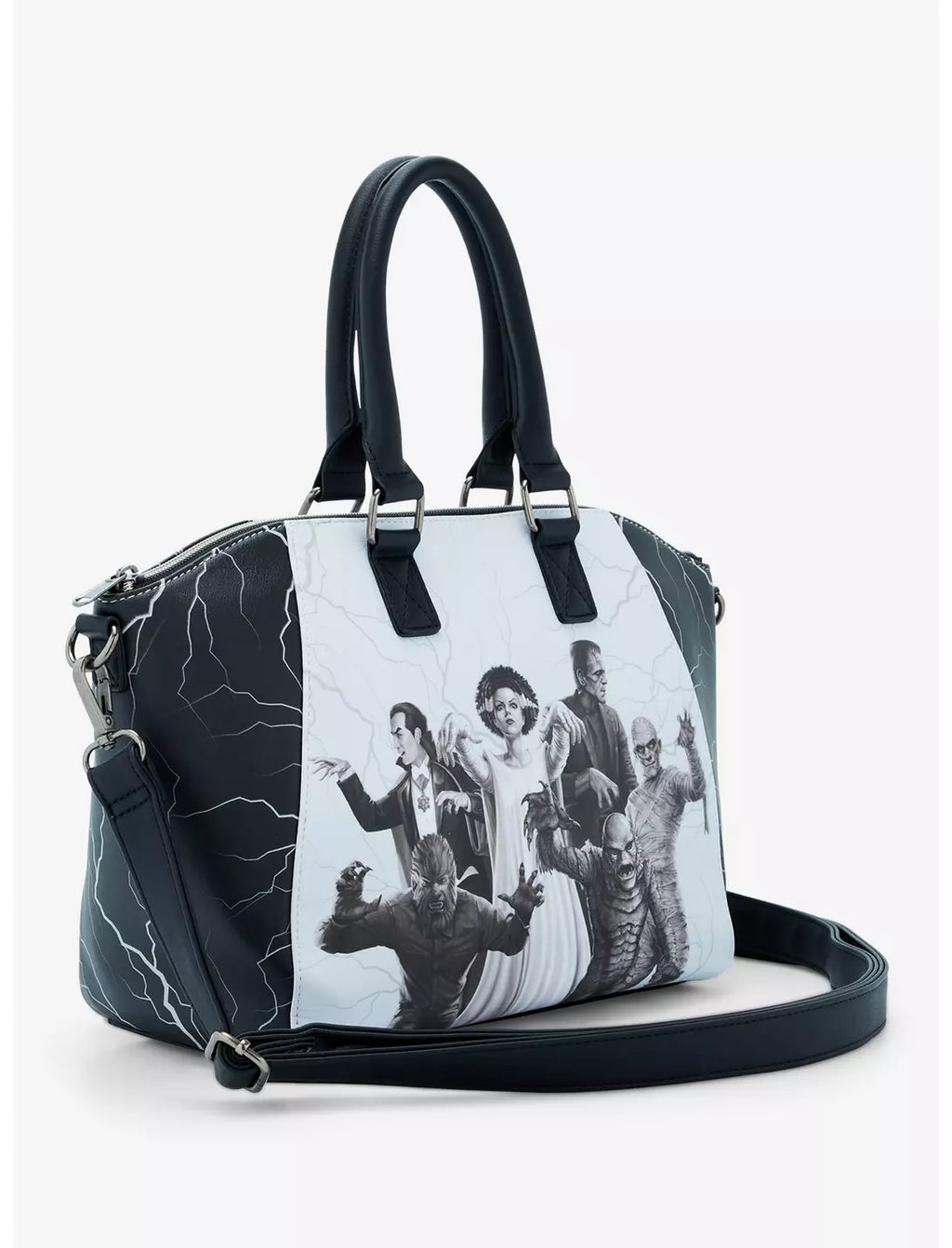 Loungefly Universal Monsters Glow-In-The-Dark Satchel Bag