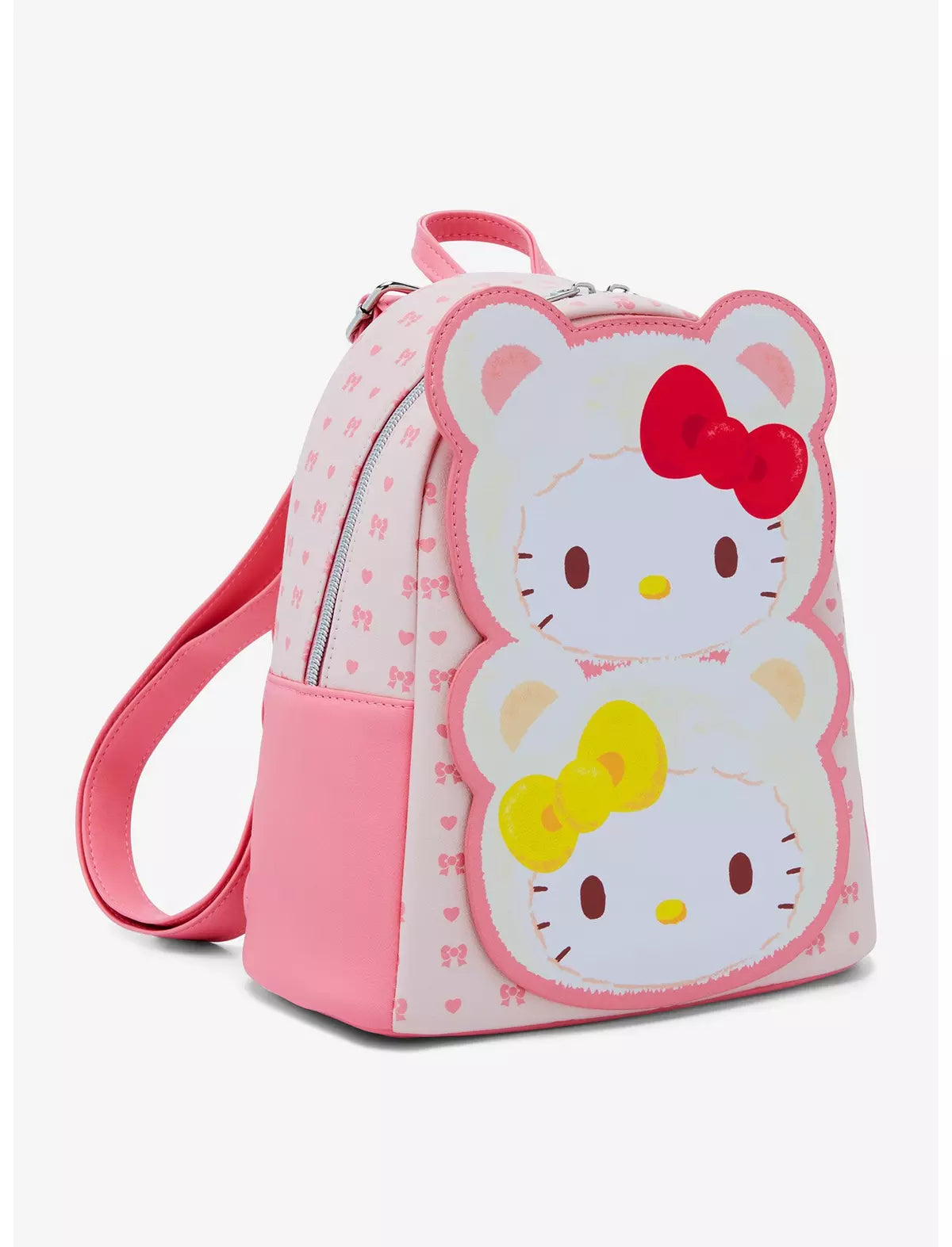 Hello Kitty & Mimmy White Teddy Bear Mini Backpack