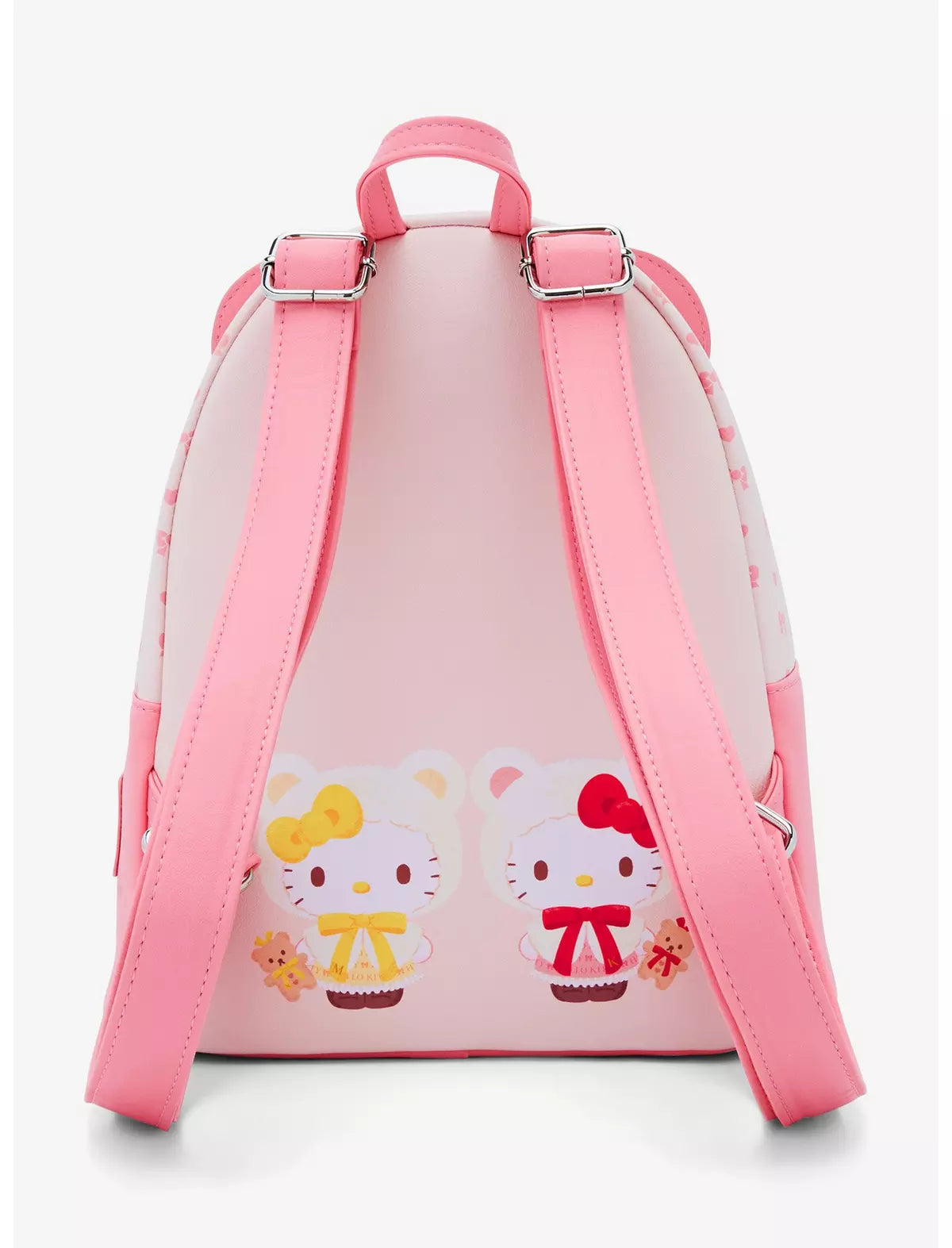 Hello Kitty & Mimmy White Teddy Bear Mini Backpack