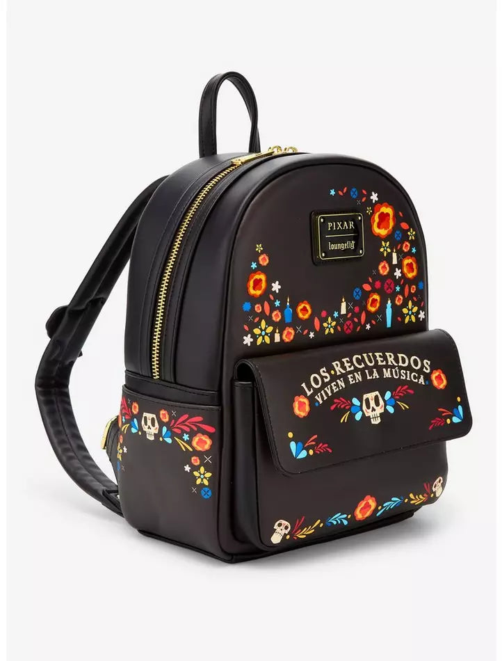 Loungefly Disney Pixar Coco Floral Mini Backpack