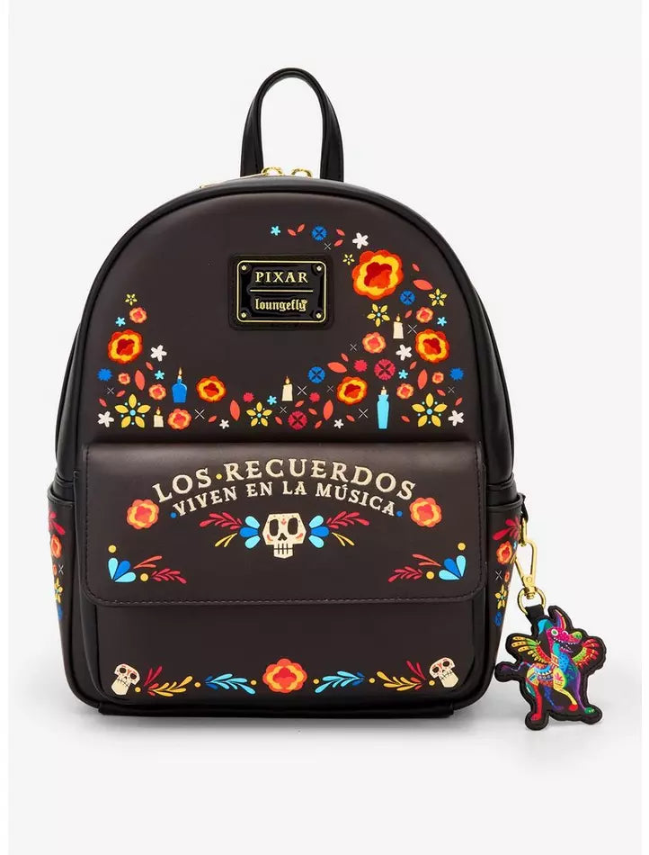 Loungefly Disney Pixar Coco Floral Mini Backpack