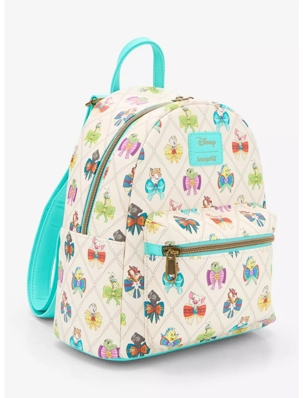 Loungefly Disney Princess Bows &amp; Sidekicks Mini Backpack