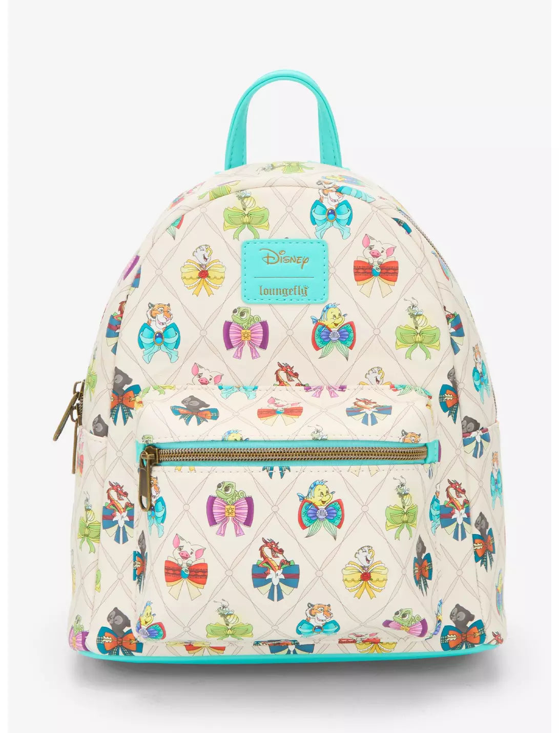 Loungefly Disney Princess Bows &amp; Sidekicks Mini Backpack