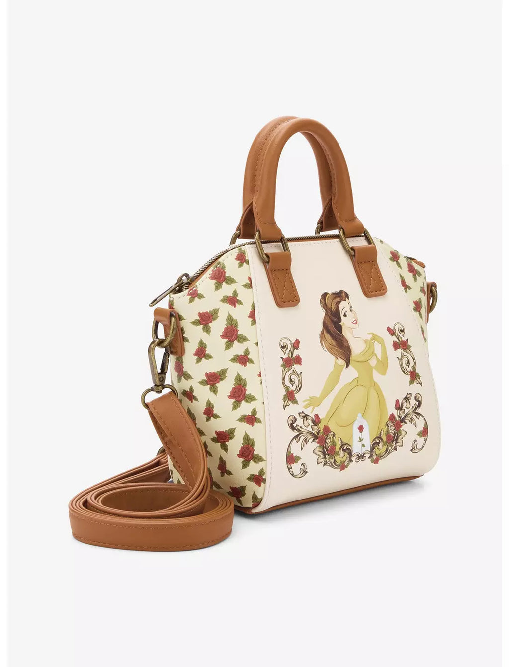 Loungefly Disney Beauty And The Beast Floral Mini Satchel Bag