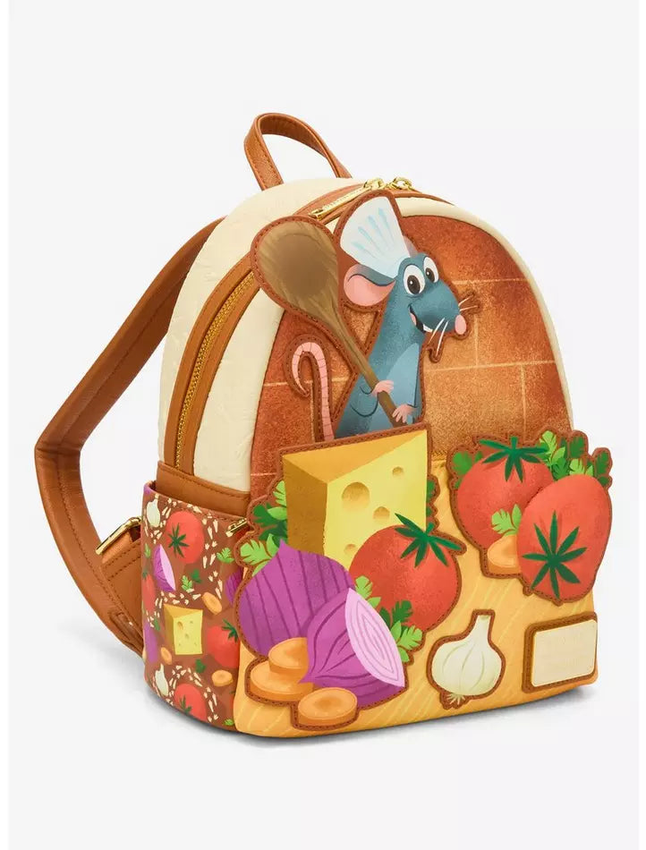 Loungefly Disney Pixar Ratatouille Remy Food Mini Backpack