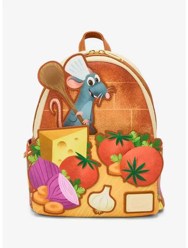 Loungefly Disney Pixar Ratatouille Remy Food Mini Backpack