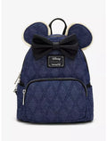 Loungefly Disney Minnie Mouse Denim Quilted Mini Backpack