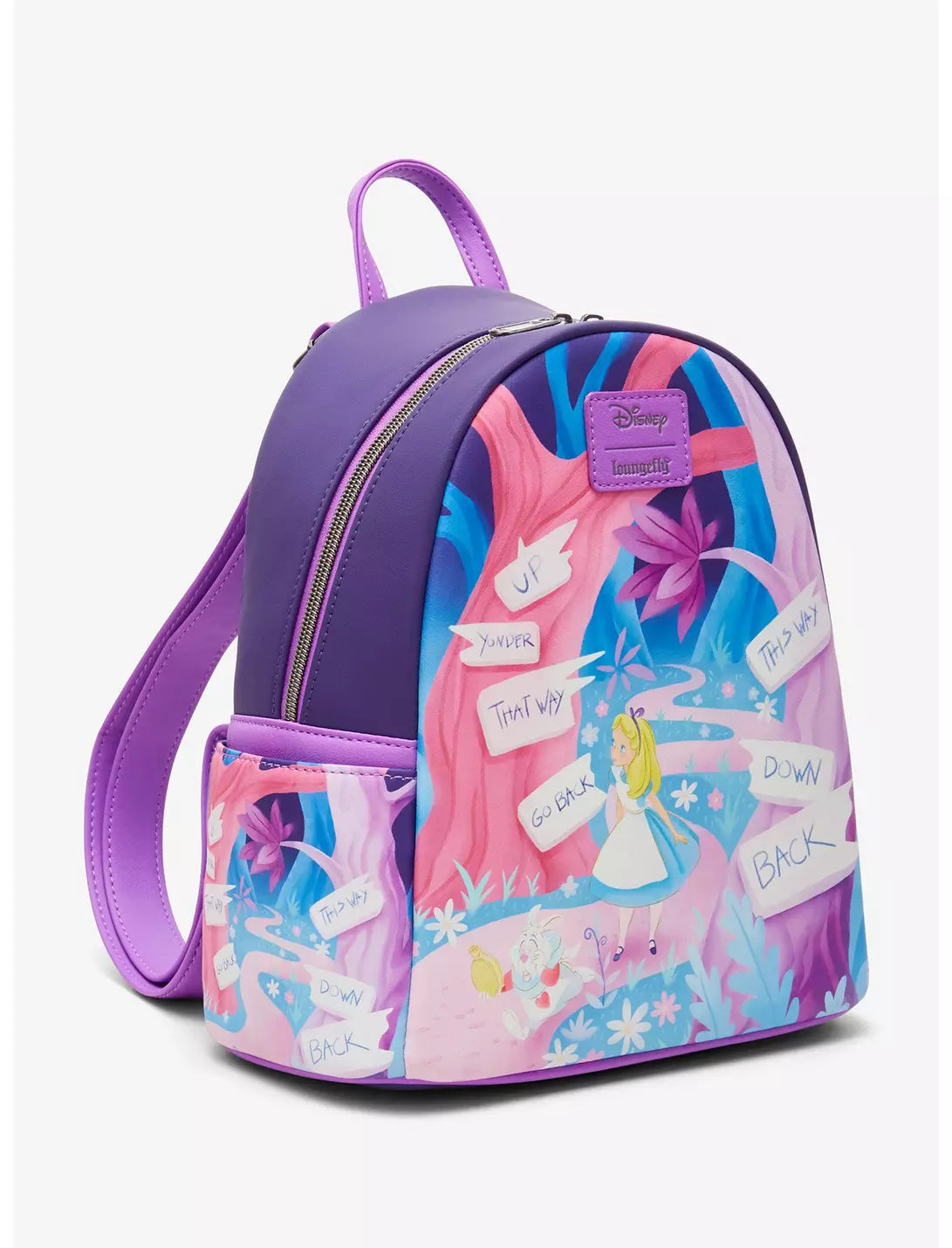 Loungefly Disney Alice in Wonderland Signs Mini Backpack