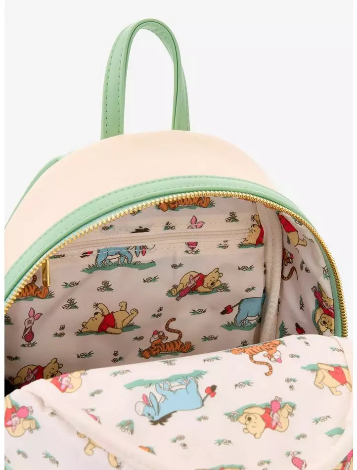 Loungefly Disney Winnie the Pooh Floral Gingham Mini Backpack