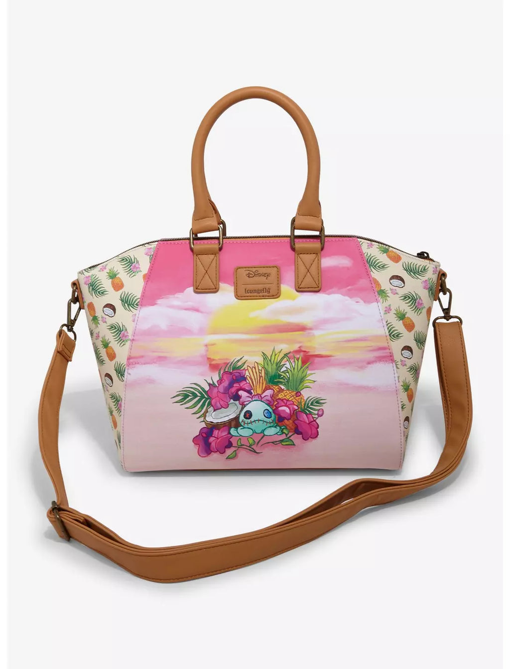 Loungefly Disney Stitch &amp; Angel Sunset Satchel Bag