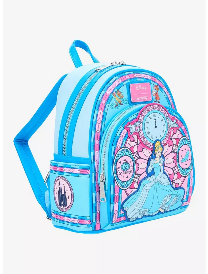 PREORDER - Loungefly Disney Cinderella Stained Glass Backpack