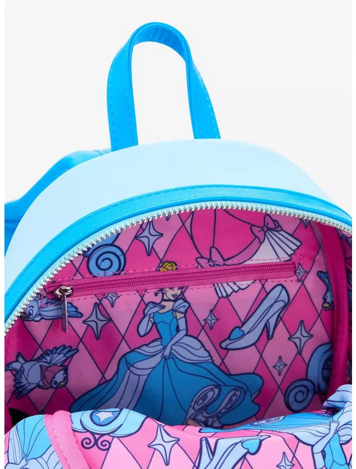 PREORDER - Loungefly Disney Cinderella Stained Glass Backpack