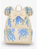 Loungefly Disney Minnie Mouse Blue Floral Mini Backpack