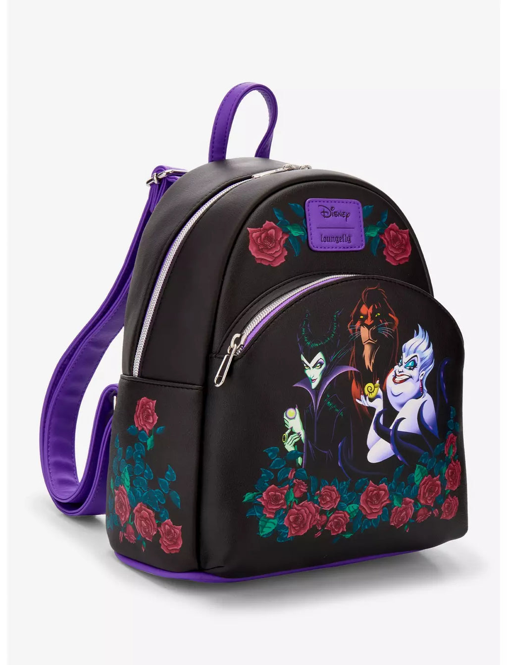 Loungefly Disney Villains Trio Roses Mini Backpack