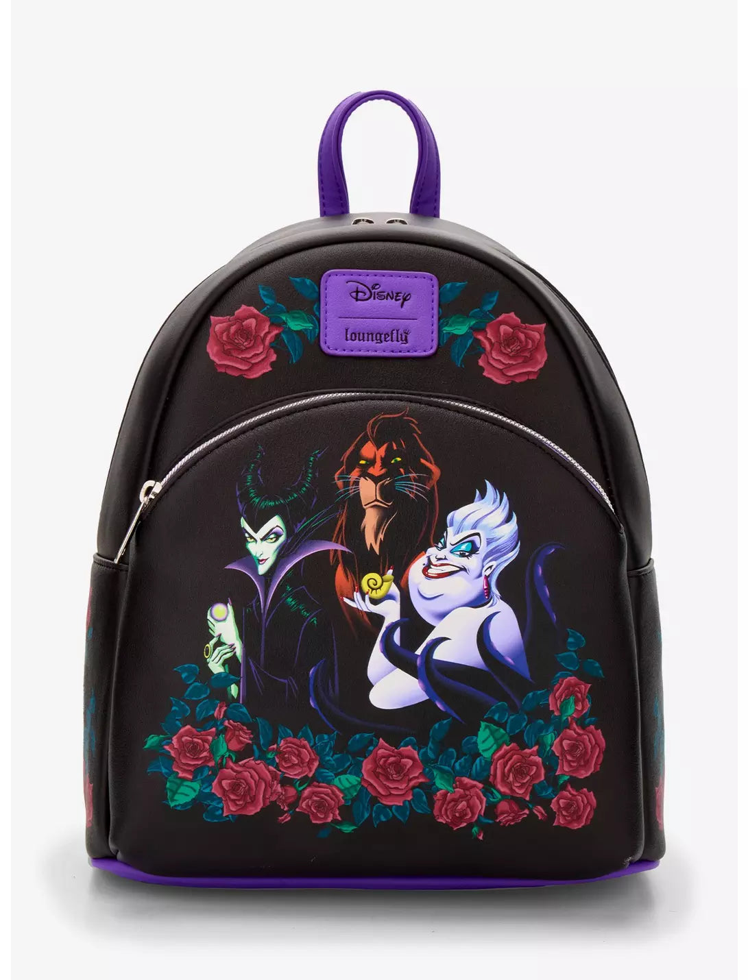 Loungefly Disney Villains Trio Roses Mini Backpack