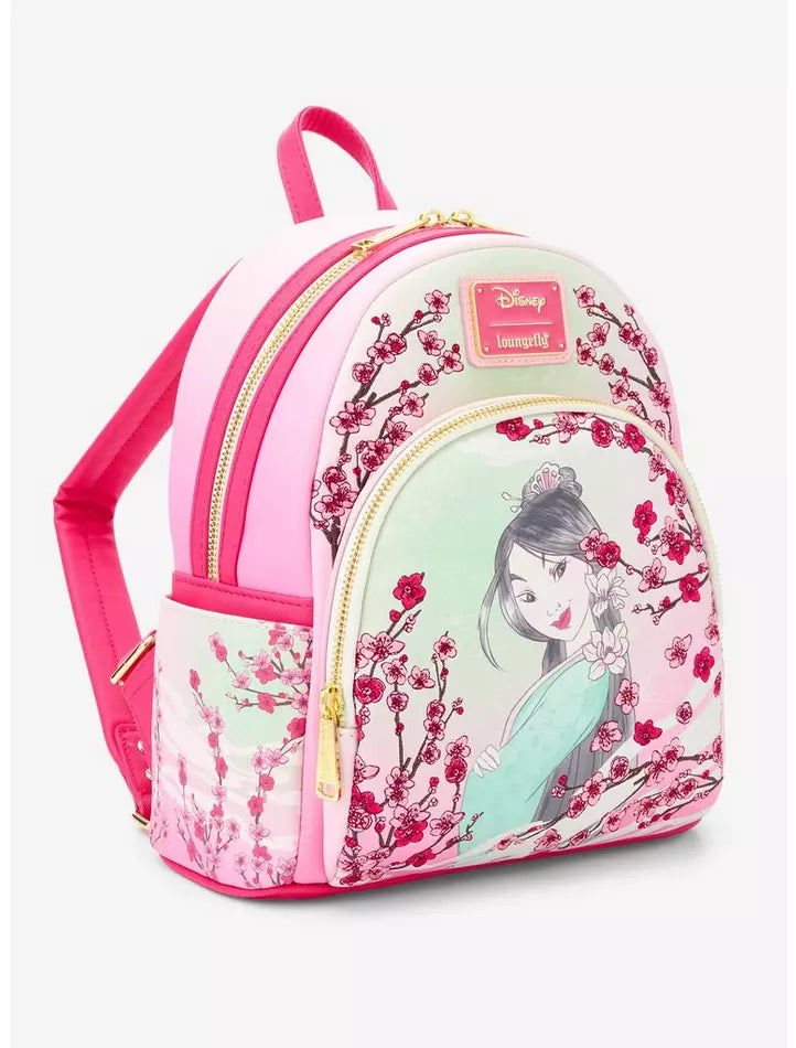 Loungefly Disney Mulan Cherry Blossom Mini Backpack