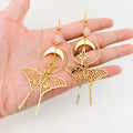 Luna Moth Statement Earrings