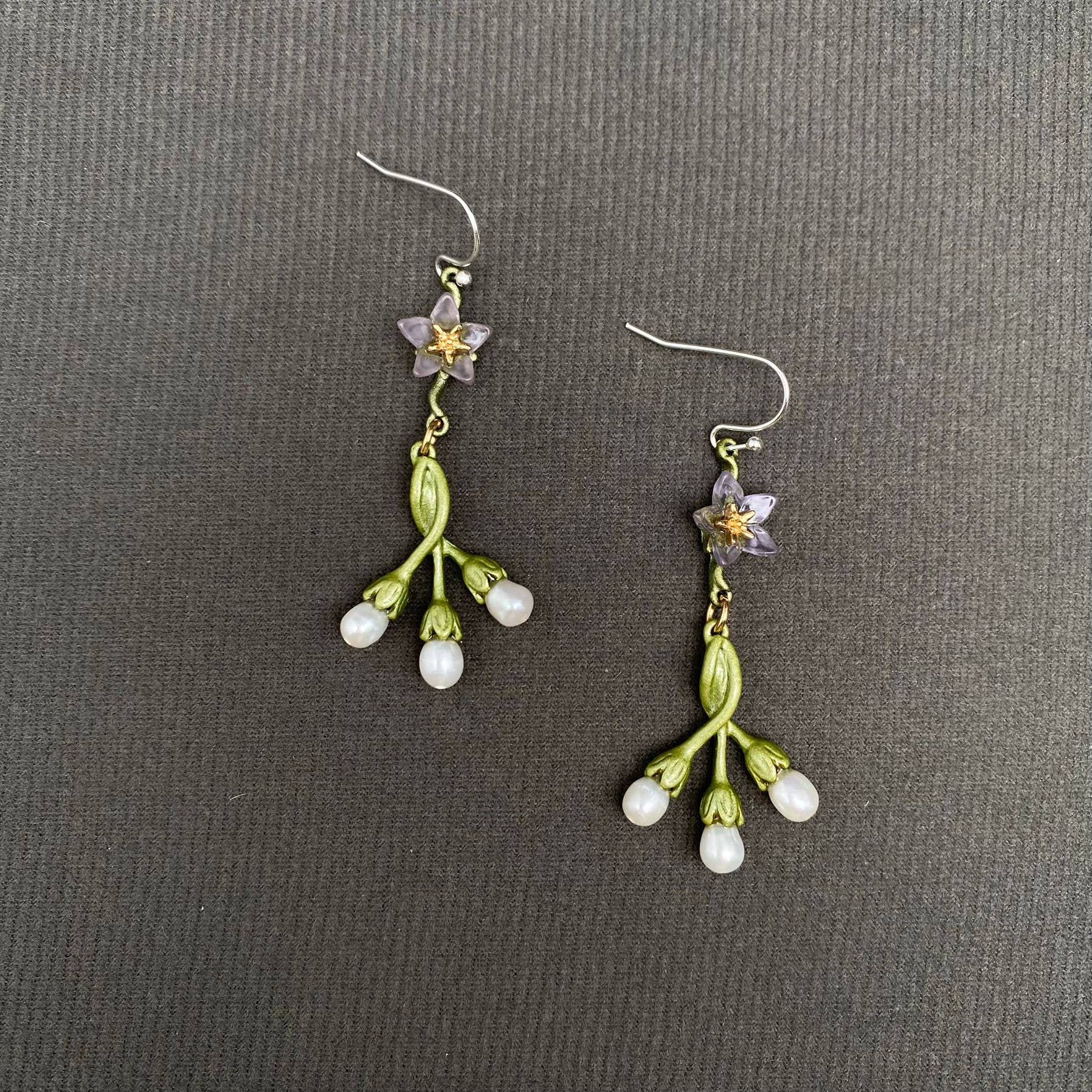 Forget-me-not Flower Dangle Earrings