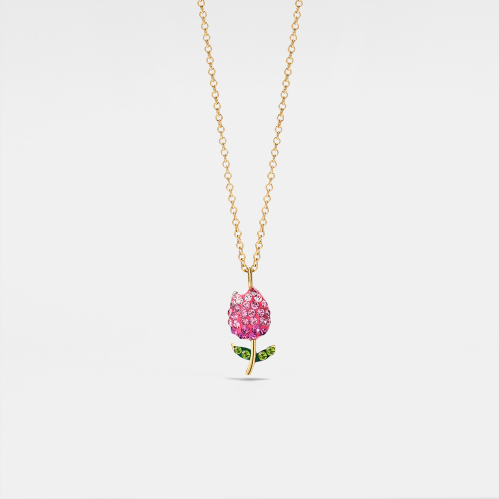 Blush Tulip Charm Necklace