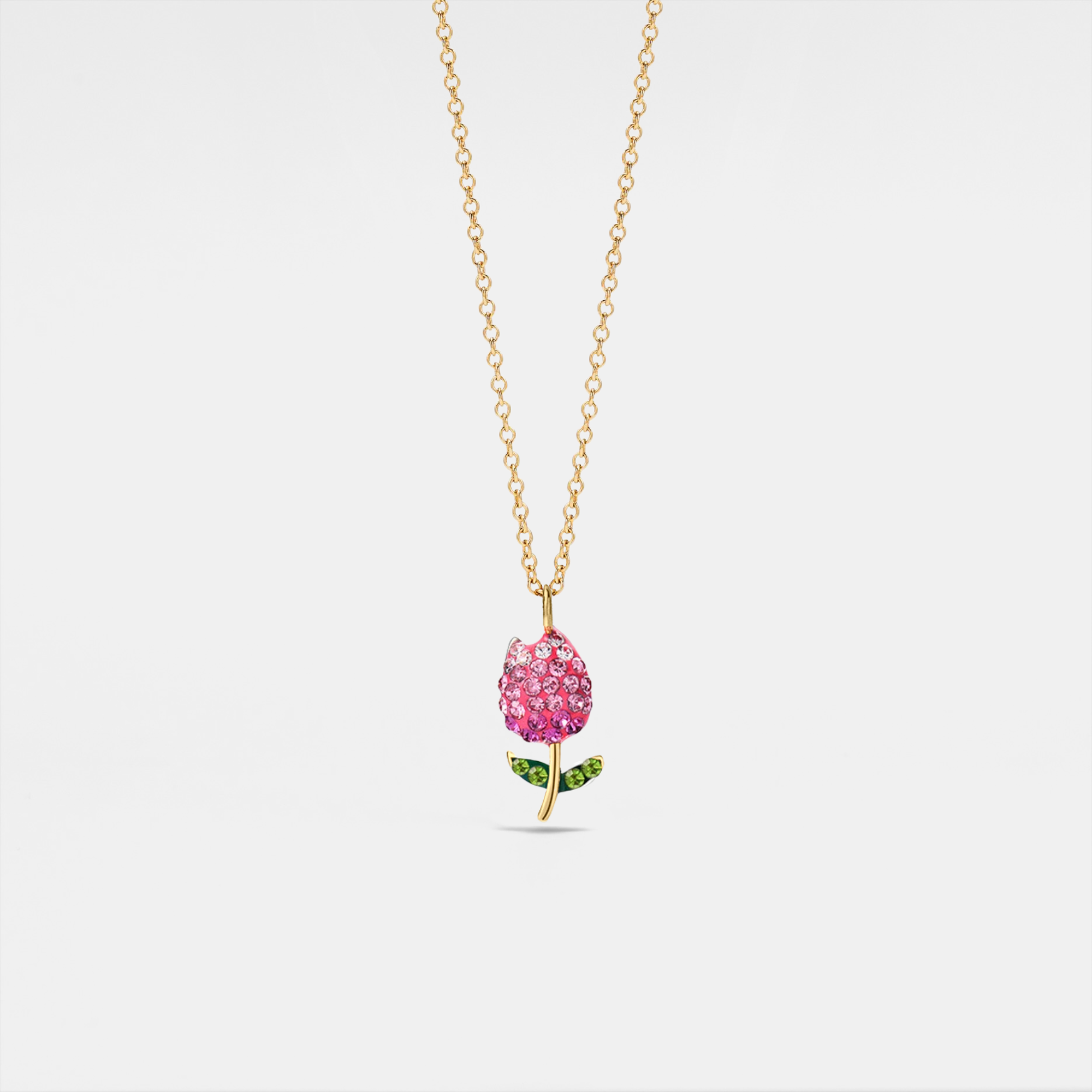 Blush Tulip Charm Necklace