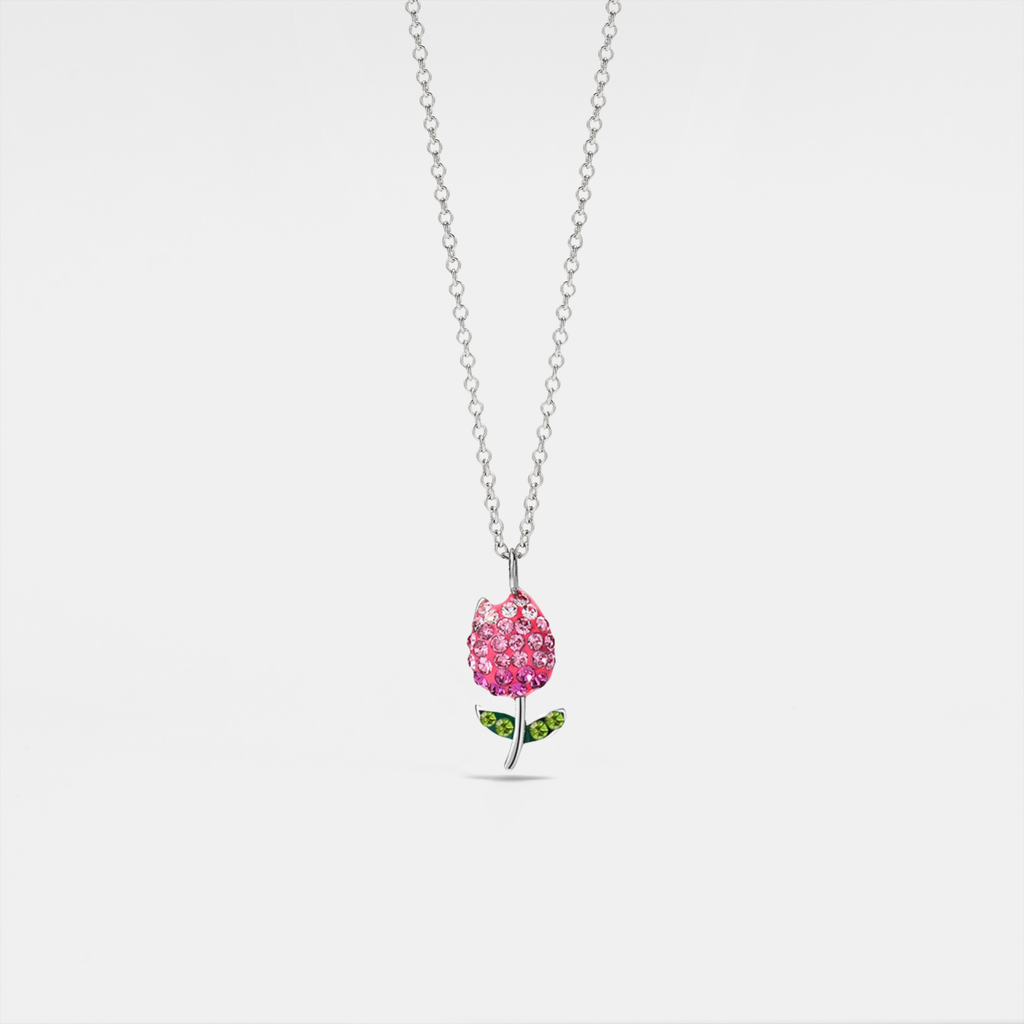 Blush Tulip Charm Necklace