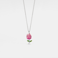Blush Tulip Charm Necklace