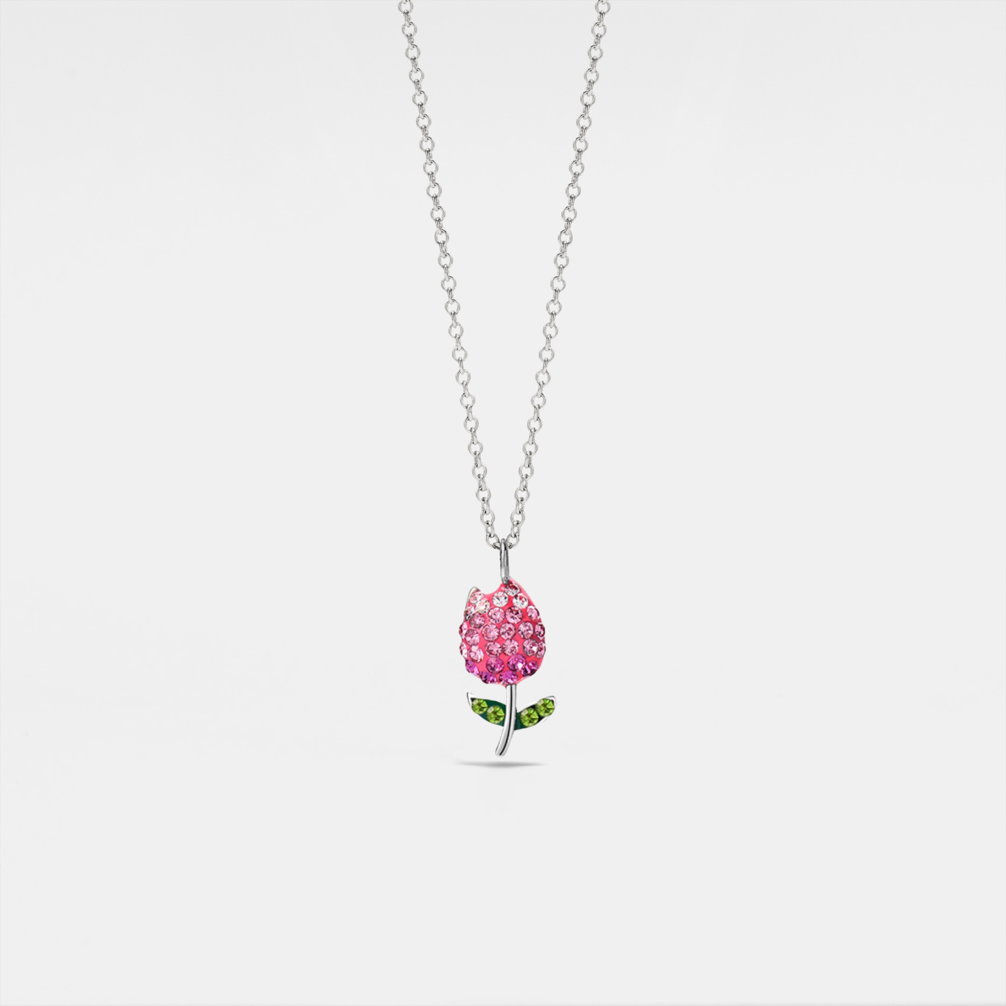 Blush Tulip Charm Necklace