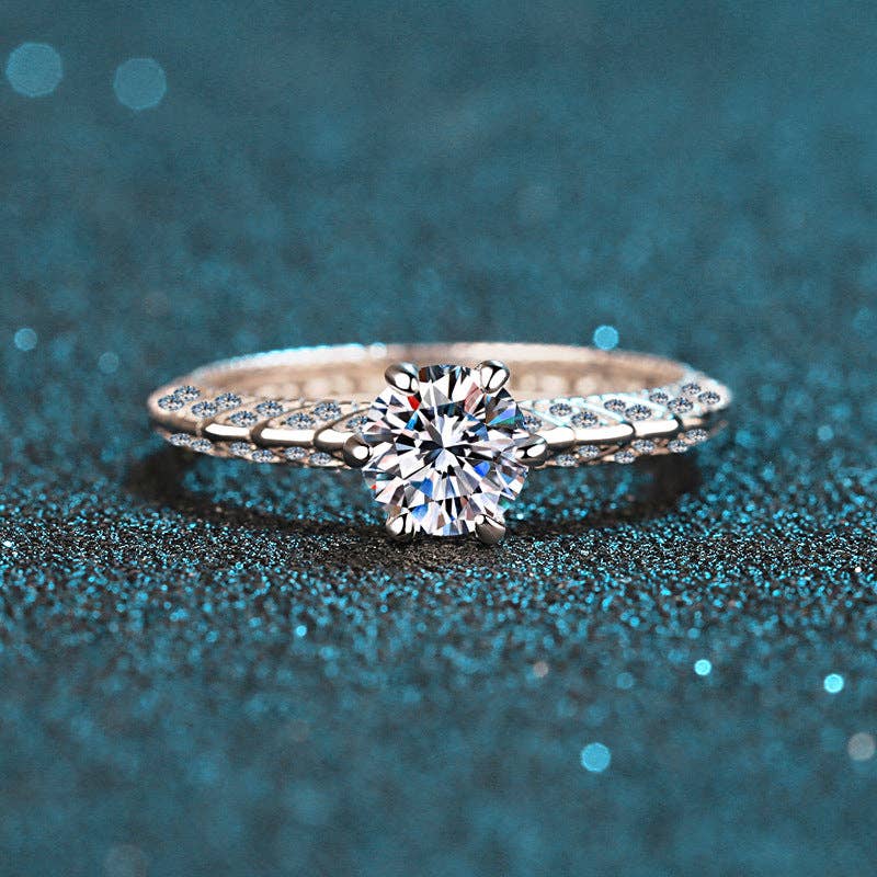 Six-Prong Moissanite Statement Ring