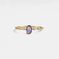 Oval Cut Amethyst Ring