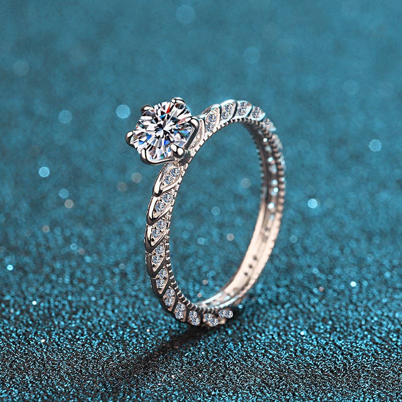Six-Prong Moissanite Statement Ring