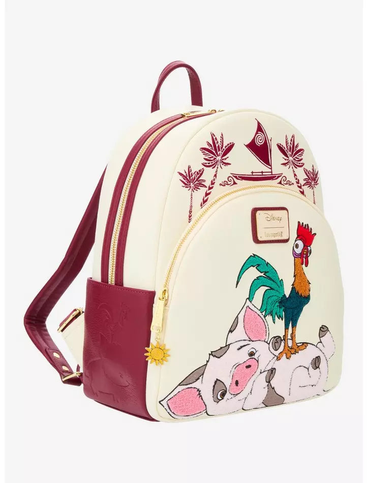 Loungefly Disney Moana Pua &amp; Hei Hei Mini Backpack