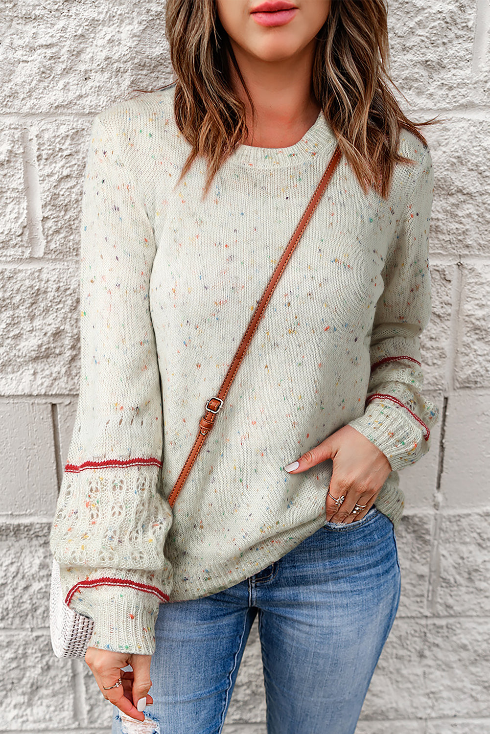 Speckled Cozy Knit Sweater