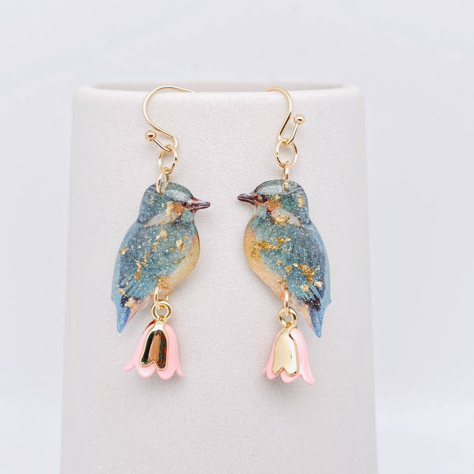 Bluebird Bloom Dangle Earrings