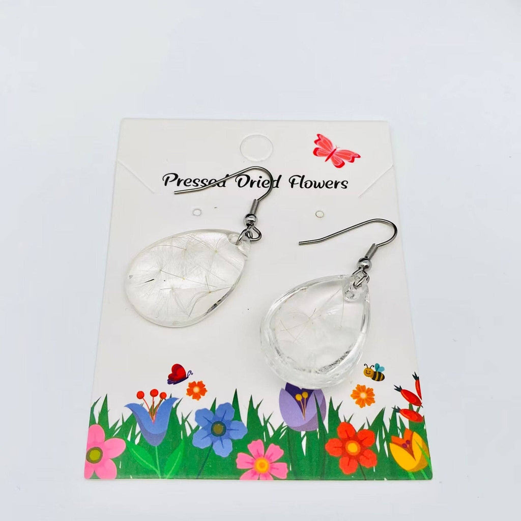 Dandelion Teardrop Earrings