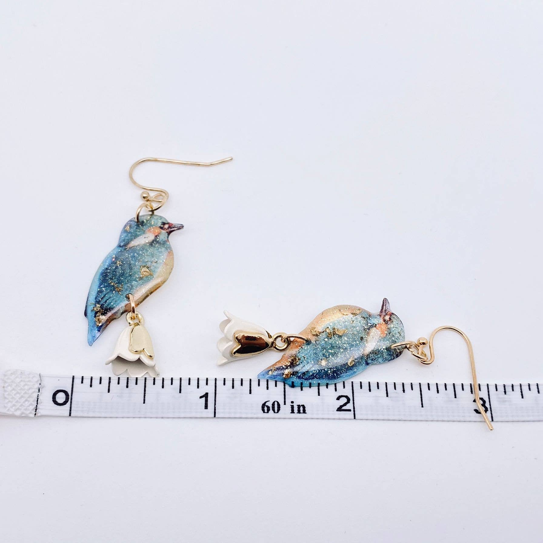 Bluebird Bloom Dangle Earrings