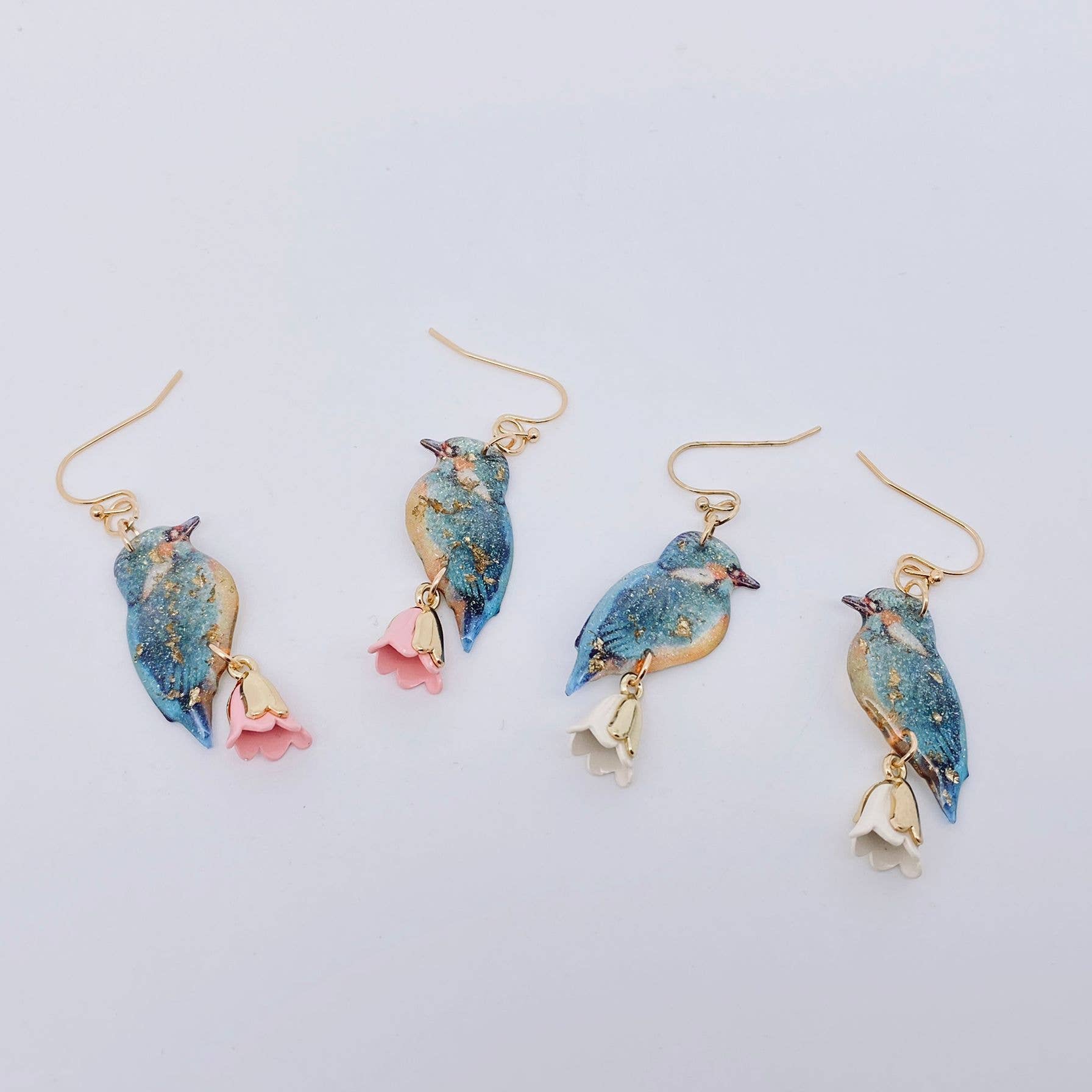 Bluebird Bloom Dangle Earrings
