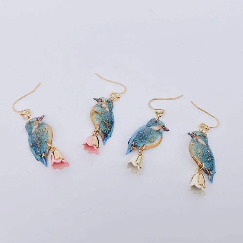 Bluebird Bloom Dangle Earrings